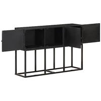 Dressoir 115x30x76 cm massief mangohout - thumbnail