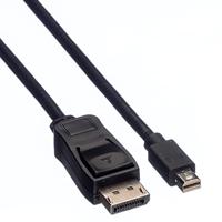VALUE DisplayPort kabel, DP M - Mini DP M, zwart, 1,5 m - thumbnail