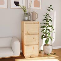 Dressoir 32x34x75 cm massief grenenhout - thumbnail