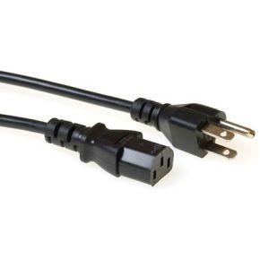 ACT AK5062 Stroomkabel/Netsnoer | USA Connector - C13 | Zwart | 2,5 meter