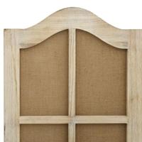 Kamerscherm met 6 panelen 214x165 cm stof bruin - thumbnail