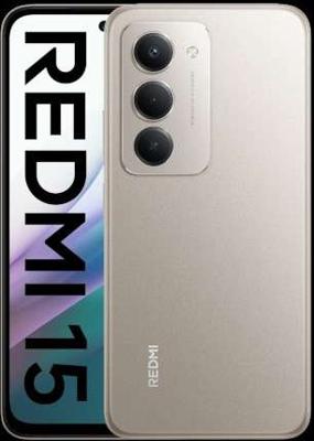 XIAOMI Redmi 15 Smartphone Von 8 + 256 GB, titanium grijs, scherm van 6,9 inch 120 Hz, Snapdragon 685 processor, 50 MP-camera, 7000 mAh, geen oplader inbegrepen