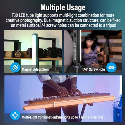 Sirui LED Tubelight T30 Zwart Sirui LED Tubelight T30 Zwart