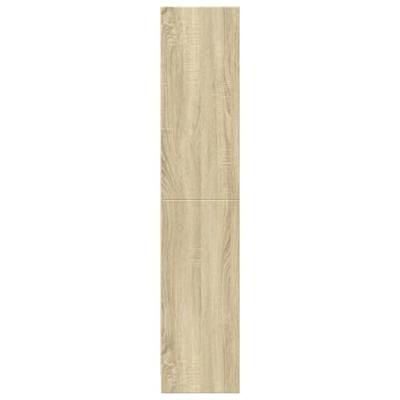 Boekenkast 57x28,5x141 cm bewerkt hout sonoma eikenkleurig