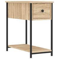 Nachtkastjes 2 st 30x60x60 cm bewerkt hout sonoma eikenkleurig - thumbnail