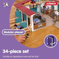 Schleich horse club paardenbox met merrie en veulen 42611 - thumbnail