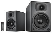 wavemaster TWO PRO stone gray – luidsprekersysteem (110 Watt) met Bluetooth streaming, digitale poorten en IR-afstandsbediening actieve boxen gebruik voor tv/tablet/smartphone, donkergrijs (66352) - thumbnail