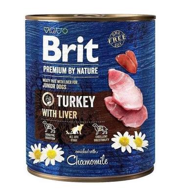 BRIT Premium by nature Junior Turkey with Liver - natvoer voor honden - 800g