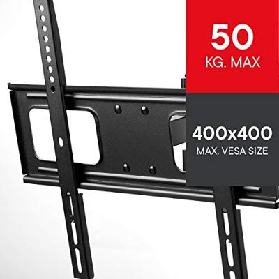 OneForAll WM4452 Vesa 400 muurbeugel - draaibaar (180?) TV accessoire Zwart - thumbnail