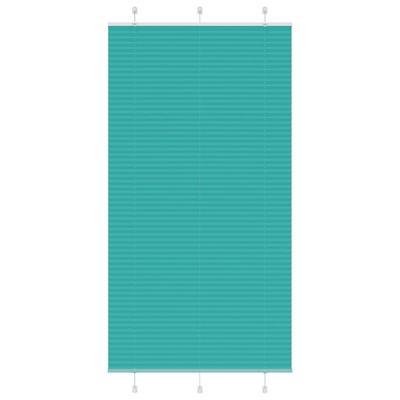 VidaXL Plissé rolgordijn 110x200cm stofbreedte 109,4cm petrol groen VidaXL Plissé rolgordijn 110x200cm stofbreedte 109,4cm petrol groen