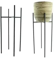 Metal stand black 25x25h55cm - thumbnail