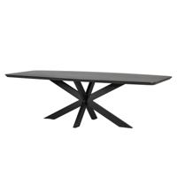 Richmond Deens Ovale Eettafel 'Bonvoy' Eiken, 260 x 100cm, kleur Zwart - thumbnail