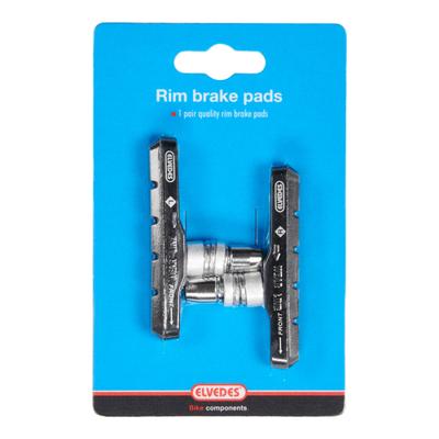 Elvedes Remblokken v-brake zwart 72 x 14 mm 2 stuks - thumbnail