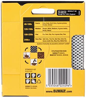 DeWalt Accessoires mesh schuurgaas 115x115mm k80 - dtm3022-qz DeWalt Accessoires mesh schuurgaas 115x115mm k80 - dtm3022-qz