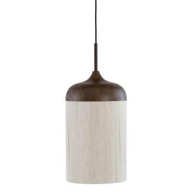 Light & Living HanglampDania donkere hout print Ø 27,5cm - 2985652