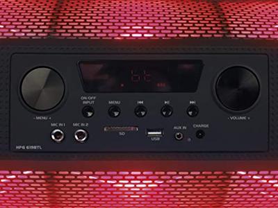 Bluetooth Speaker Draadloos met Party Licht - Karaoke Set met Microfoon - Bedien met App (HPG619BTL)