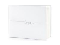Gastenboek Love Wit/Zilver (24x18,5cm) - thumbnail