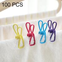 100 stuks multifunctioneel woon decoratie kleden foto opknoping Peg klemmen willekeurige kleur levering - thumbnail