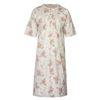 Tenderness dames nachthemd korte mouw - Pink Flower - Maat S - thumbnail