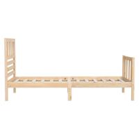Bedframe massief hout 75x190 cm - thumbnail