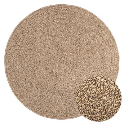 VidaXL Vloerkleed zizur binnen en buiten 120 cm jute look