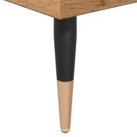 Badkamerkast 58x33x60 cm bewerkt hout artisanaal eikenkleurig - thumbnail