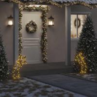 VidaXL Kerstverlichting meteoor met grondpinnen 80 led's 62 cm - thumbnail