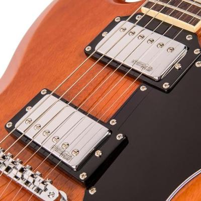 Vintage VS6M Reissued Natural Mahogany elektrische gitaar