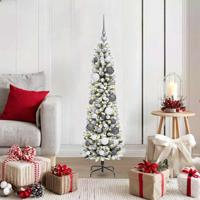 VidaXL Kunstkerstboom met 150 led wit 120 cm pvc en metaal en plastic - thumbnail
