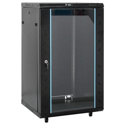VidaXL Netwerkkast 18u 19" ip20 60x60x100 cm zwart VidaXL Netwerkkast 18u 19" ip20 60x60x100 cm zwart