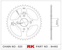 RK Chain wheel 520 30z steel silver - thumbnail