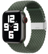 Braided nylon bandje - Groen - Geschikt voor Apple Watch 44mm / 45mm / 46mm / 49mm - thumbnail
