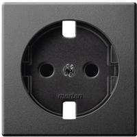 Merten MEG2330-0414 Wandcontactdoos met randaarde Afdekking Antraciet 1 stuk(s) - thumbnail