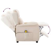 Massagestoel met kussen Crème 67.5 x 93.5 x 101.5 cm Stof - thumbnail