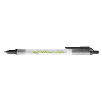 Balpen Bic Ecolutions medium zwart | 50 stuks Balpen Bic Ecolutions medium zwart | 50 stuks