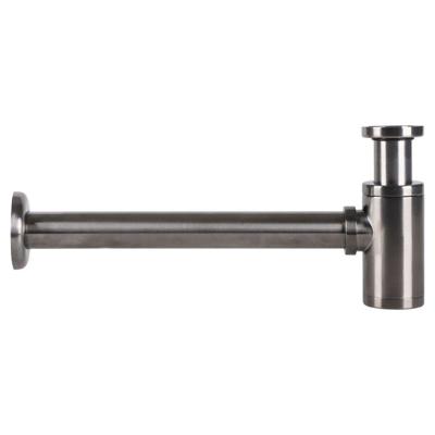 Differnz Differnz sifon met muurbuis - gun metal