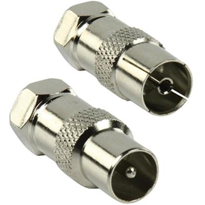 COAX naar F adapters. Set van 2