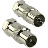 COAX naar F adapters. Set van 2 - thumbnail