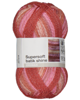 Supersoft batik shine Breigaren - Roze - thumbnail