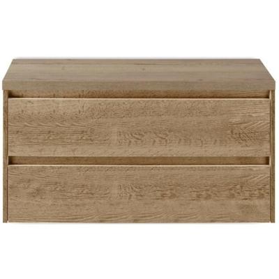 Dante Badmeubelset 100 cm - Natuur Eiken - Wastafelbovenblad