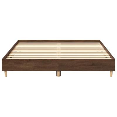 Bedframe zonder matras 140x200 cm spaanplaat bruin eikenkleurig