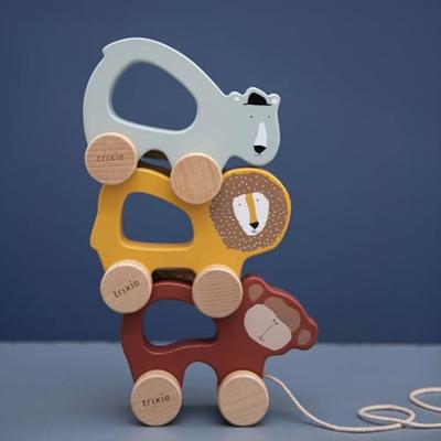 Trixie houten trekfiguur mr. bear Trixie houten trekfiguur mr. bear