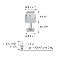 Dalber Kinderkamer tafellampLoving Deer - 61271 - thumbnail