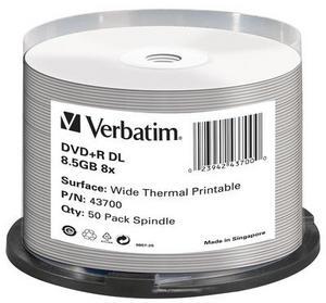 Verbatim 8.5GB DVD+R Double Layer Wide Thermisch Afdrukbaar 8X