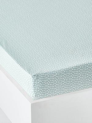 Hoeslaken kind OP DE RAILS blauw Hoeslaken kind OP DE RAILS blauw