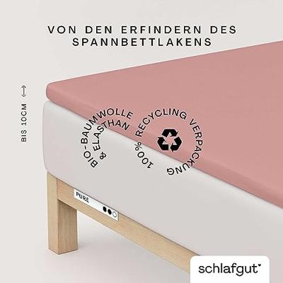 Schlafgut Schlafgut Pure Jersey Topper Hoeslaken M - 120x200 - 130x220 154 Purple Mid - thumbnail