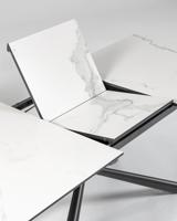 Kave Home Uitschuifbare Eettafel 'Theone' Keramiek met marmerlook, 160-210 x 90cm - thumbnail