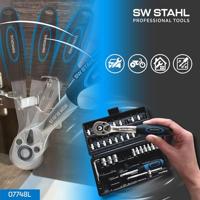 SW STAHL dopsleutel set "07748l" socket wrench set 1/4" bw-steel, 48-piece - thumbnail