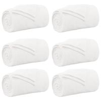 VidaXL Kleden 6 pcs wit 220 x 240 cm fleece - thumbnail