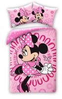 Roze Minnie Mouse Dekbedovertrek- 140 x 200 cm - Katoen -60 x 70 cm - thumbnail